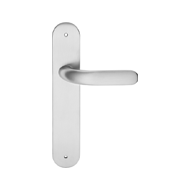 Point Lever Handle on Plate in Anthraci
